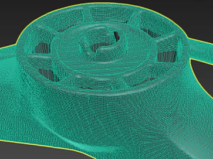 GAZ-24 Volga steering wheel 3d Scan 3D Model