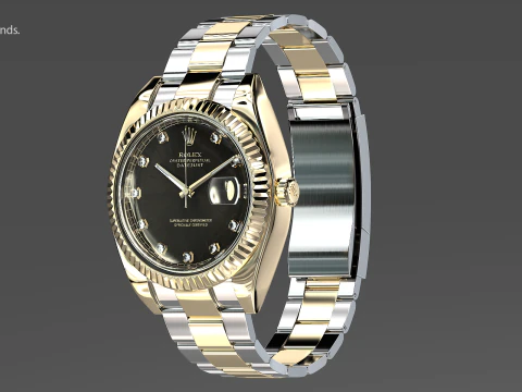 Rulex Oyster Perpetual Datejust 3D Model