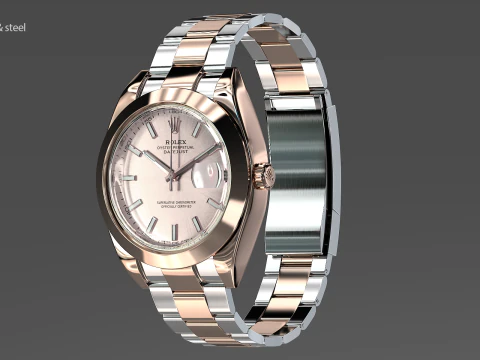 Rulex Oyster Perpetual Datejust 3D Model