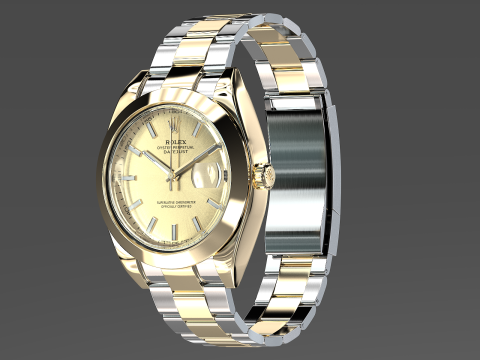 Rulex Oyster Perpetual Datejust 3Dモデル