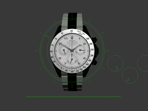 Rulex Oyster Perpetual Cosmograph Daytona 3D-Modell