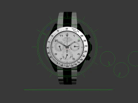 Rulex Oyster Perpetual Cosmograph Daytona 3D Model