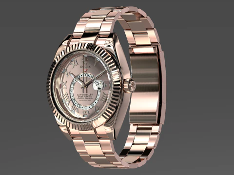 Rulex Oyster Perpetual Sky-Dweller 3D Model