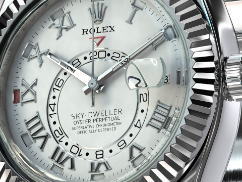Rulex Oyster Perpetual Sky-Dweller Model 3D