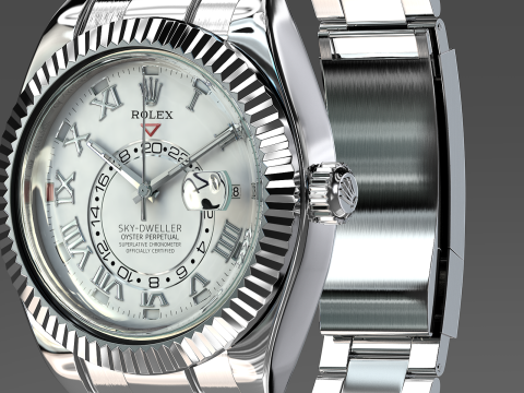 Rulex Oyster Perpetual Sky-Dweller Model 3D