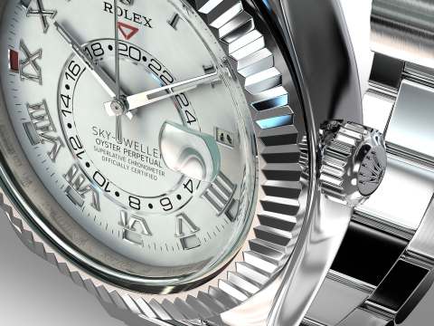 Rulex Oyster Perpetual Sky-Dweller Model 3D