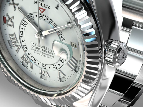 Rulex Oyster Perpetual Sky-Dweller 3D Model