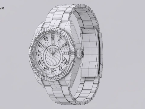 Rulex Oyster Perpetual Sky-Dweller 3D Model