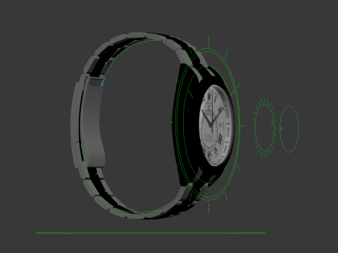 Rulex Oyster Perpetual Sky-Dweller Model 3D