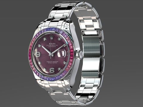 Rulex Oyster Perpetual Pearlmaster 39 sapphire Modello 3D