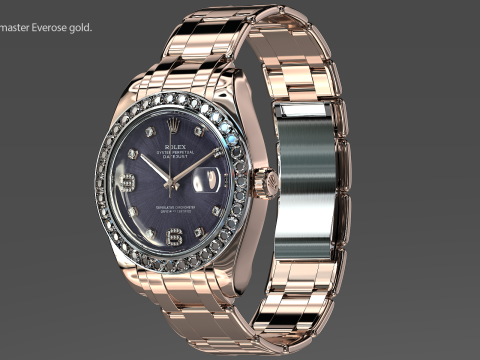 Rulex Oyster Perpetual Pearlmaster 39 sapphire 3D Модель