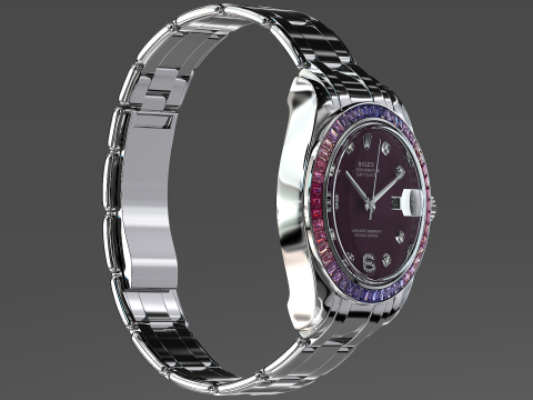 Rulex Oyster Perpetual Pearlmaster 39 sapphire 3D Модель