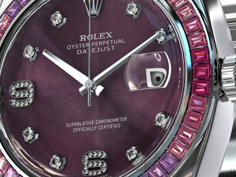 Rulex Oyster Perpetual Pearlmaster 39 sapphire 3D Модель