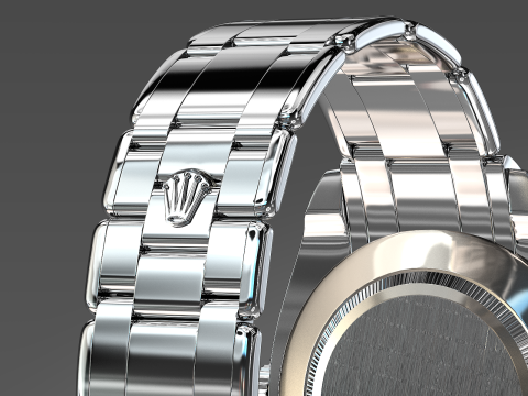 Rulex Oyster Perpetual Pearlmaster 39 sapphire 3D Модель