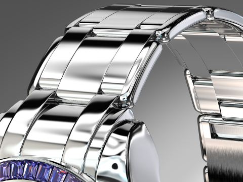 Rulex Oyster Perpetual Pearlmaster 39 sapphire 3D Модель