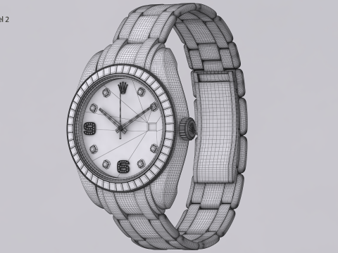 Rulex Oyster Perpetual Pearlmaster 39 sapphire 3D Модель