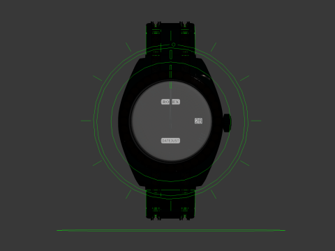 Rulex Oyster Perpetual Pearlmaster 39 diamonds 3D 模型