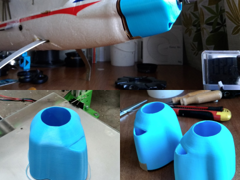 Flyzone Switch 2-in-1 Sport Trainer Cowl 3D printable 3D Model