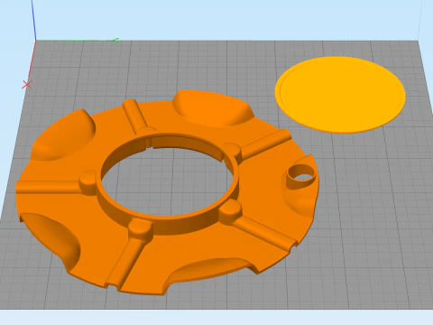 Hyundai wheelcap centercap for 3D Printing 3D Print Model