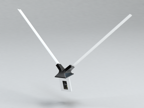Frsky Two Antenna receiver mount 3D Printable Modelo de Impressão 3D