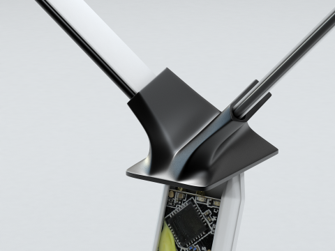 Frsky Two Antenna receiver mount 3D Printable Modelo de Impressão 3D