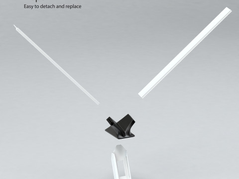 Frsky Two Antenna receiver mount 3D Printable Modelo de Impressão 3D