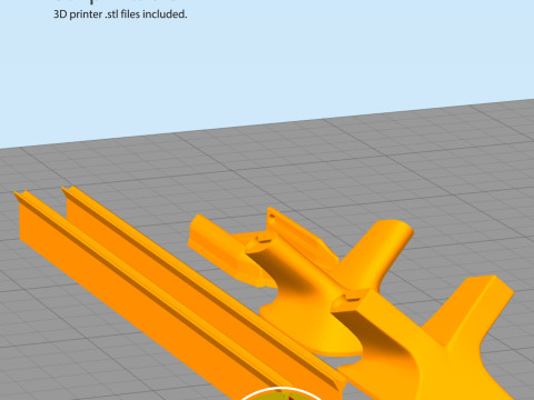 Frsky Two Antenna receiver mount 3D Printable Modelo de Impressão 3D