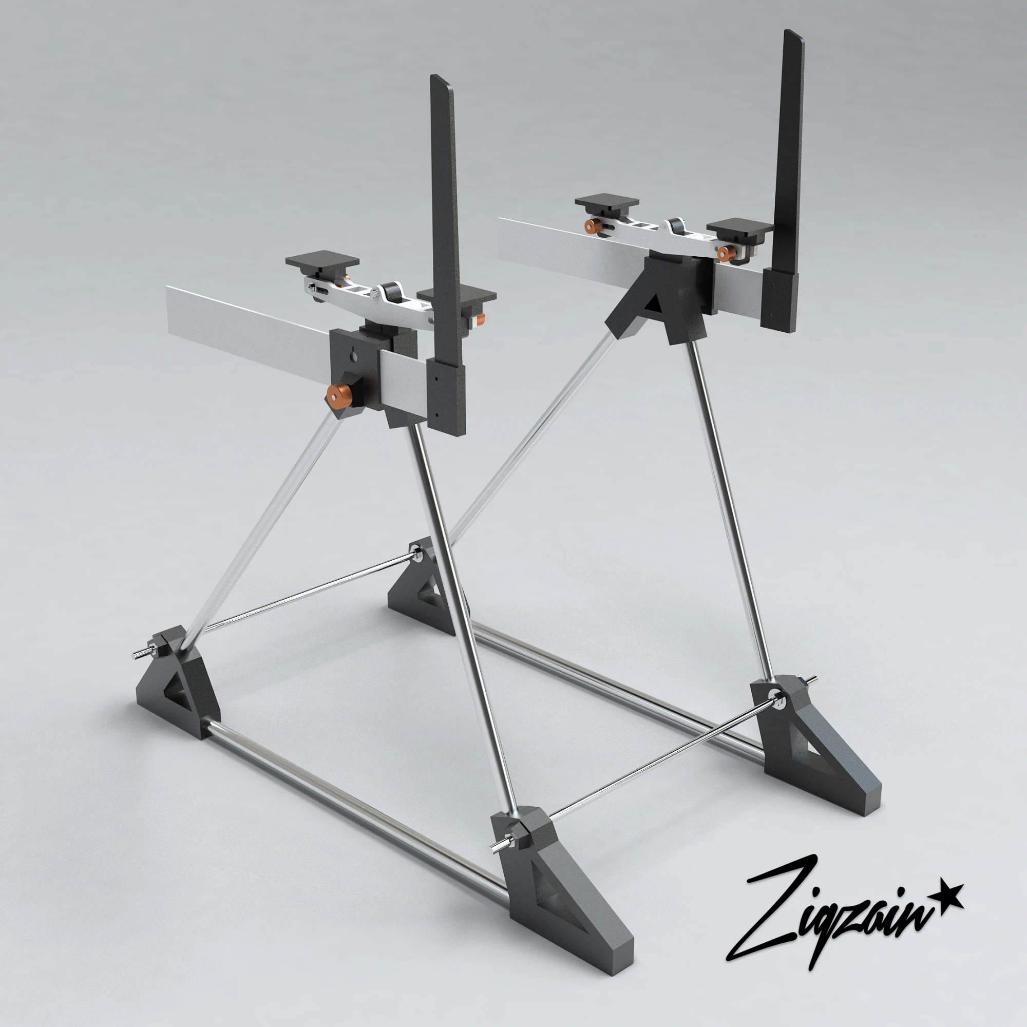 Samolot CG Stojak do balansowania środkiem ciężkości V2 max Model do druku 3D .c4d .max .obj .3ds .fbx .stl .blend 