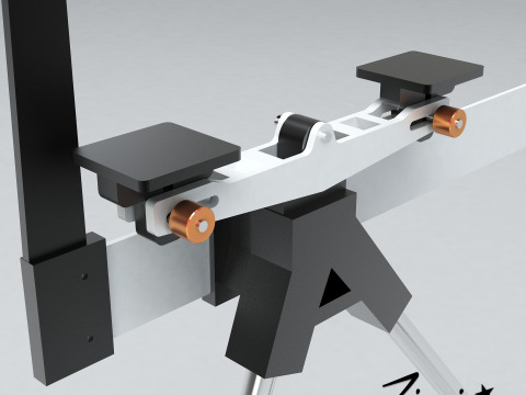 Airplane CG Center Of Gravity Balance Stand V2 max 3D Print Model