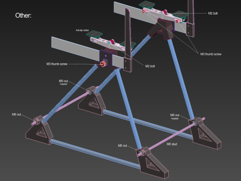 Airplane CG Center Of Gravity Balance Stand V2 max 3D Print Model