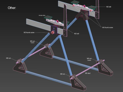Samolot CG Stojak do balansowania środkiem ciężkości V2 max Model do druku 3D