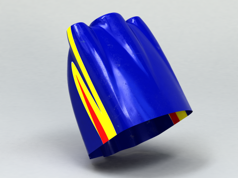 MXS-R 50E RC Airplane cowl 3D printable original 3D scan 3D Принт Модель