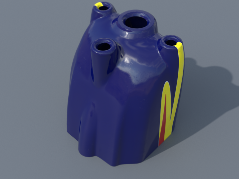 MXS-R 50E RC Airplane cowl 3D printable original 3D scan 3D Принт Модель