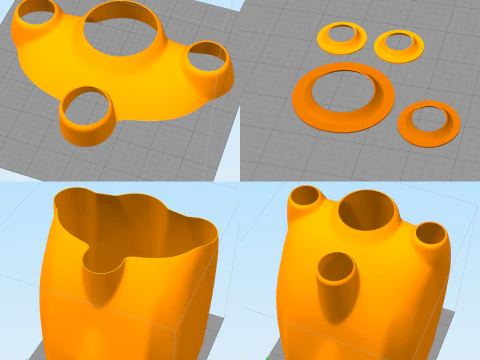MXS-R 50E RC Airplane cowl 3D printable original 3D scan 3D Print Model