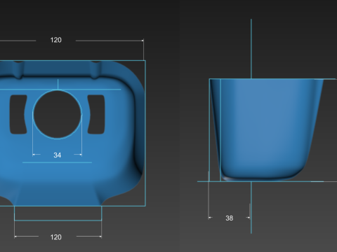 Cessna 172 cowl 3D printable 3D Принт Модель