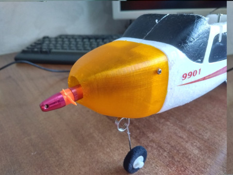 EasySky small Cessna 172 cowl hood v2 and v1 3D 프린트 모델
