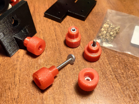 Thumb screws M3 3mm knobs set 3D printable 3D 프린트 모델