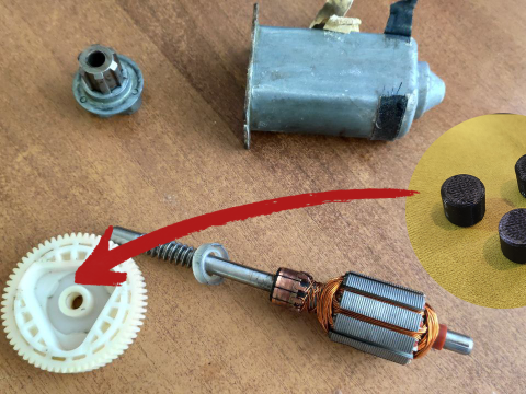 Lincoln Mercury Power Window Motor Repair Kit Plugs Torque Pins 3D प्रिंट मॉडल