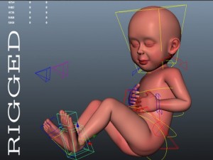 baby model 3D-Modell