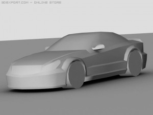 amg mercedes benz sl 65 black 3D Model