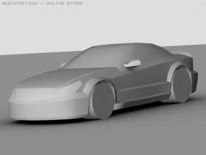 amg mercedes benz sl 65 black 3D Model