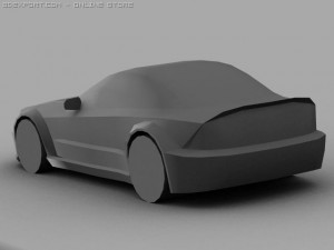 amg mercedes benz sl 65 black 3D Model