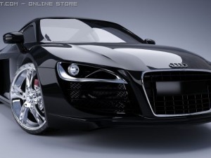 audi r8 3D 모델