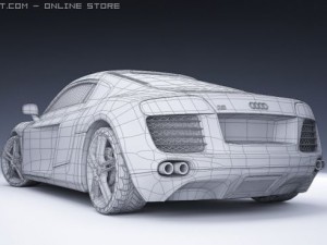 audi r8 3D Model