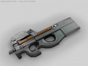 fn p90 3D 模型