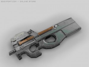 fn p90 3D 模型