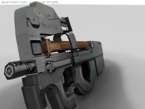fn p90 3D 模型