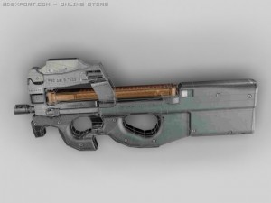 fn p90 3D 模型