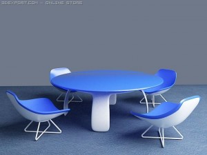 kit to plastic furniture Modèle 3D