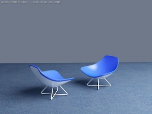 plastic chair Modèle 3D